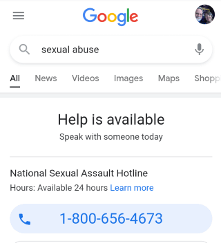 sexual abuse survivor google